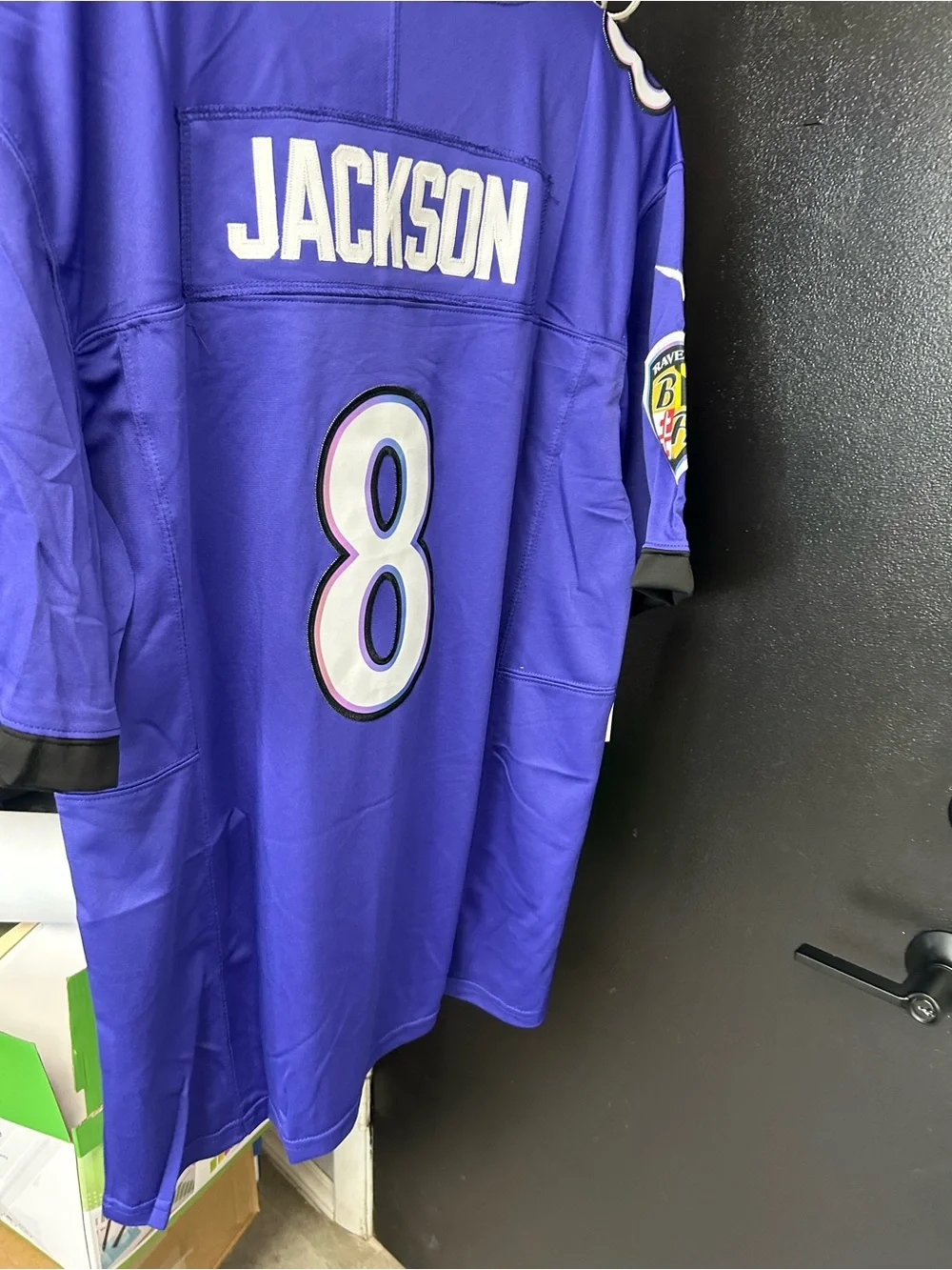 Nike Baltimore Ravens #8 Purple Lamar Jackson Jersey